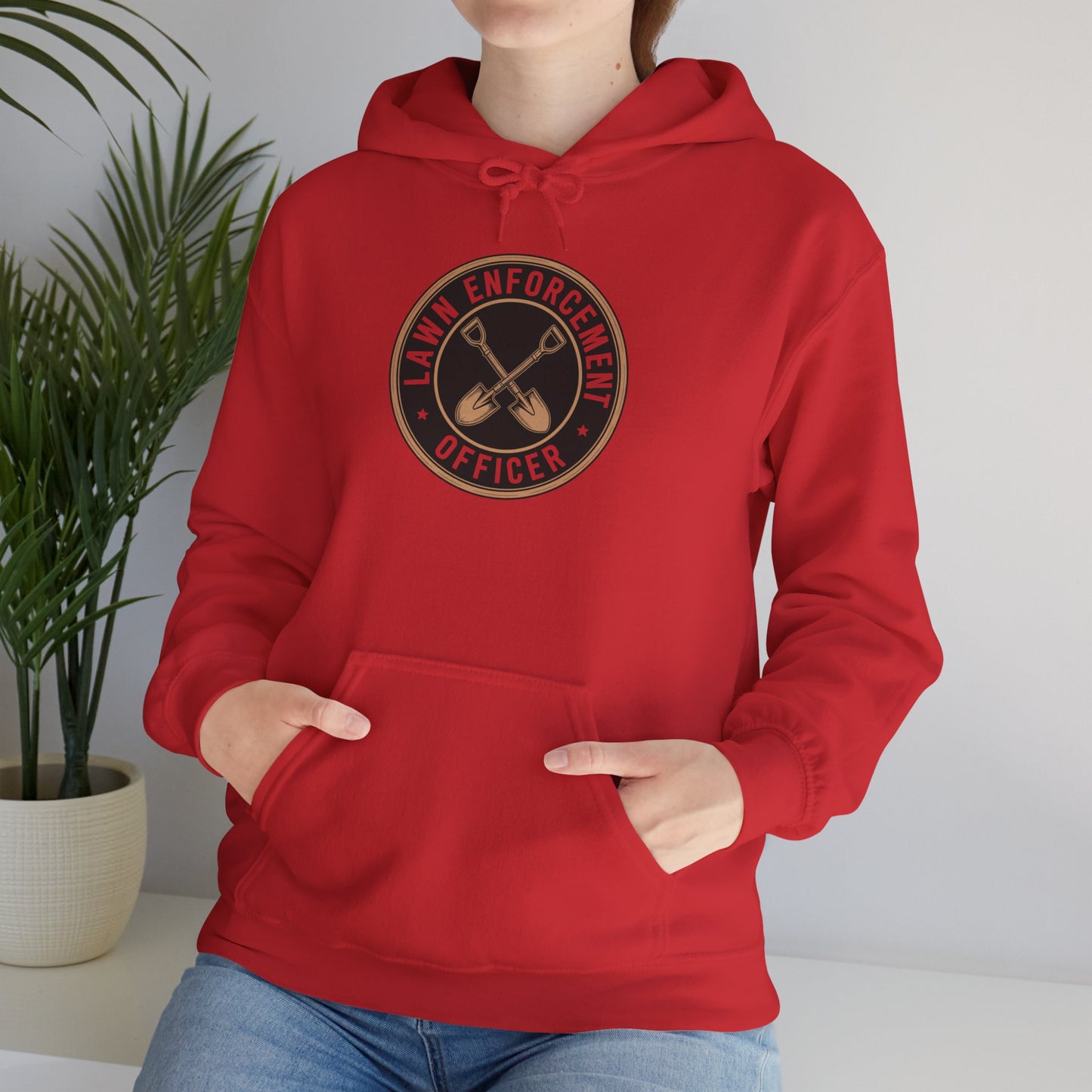 Lawn Enforcement Officer Hoodie — Gardening Sweatshirt for Plant Lovers