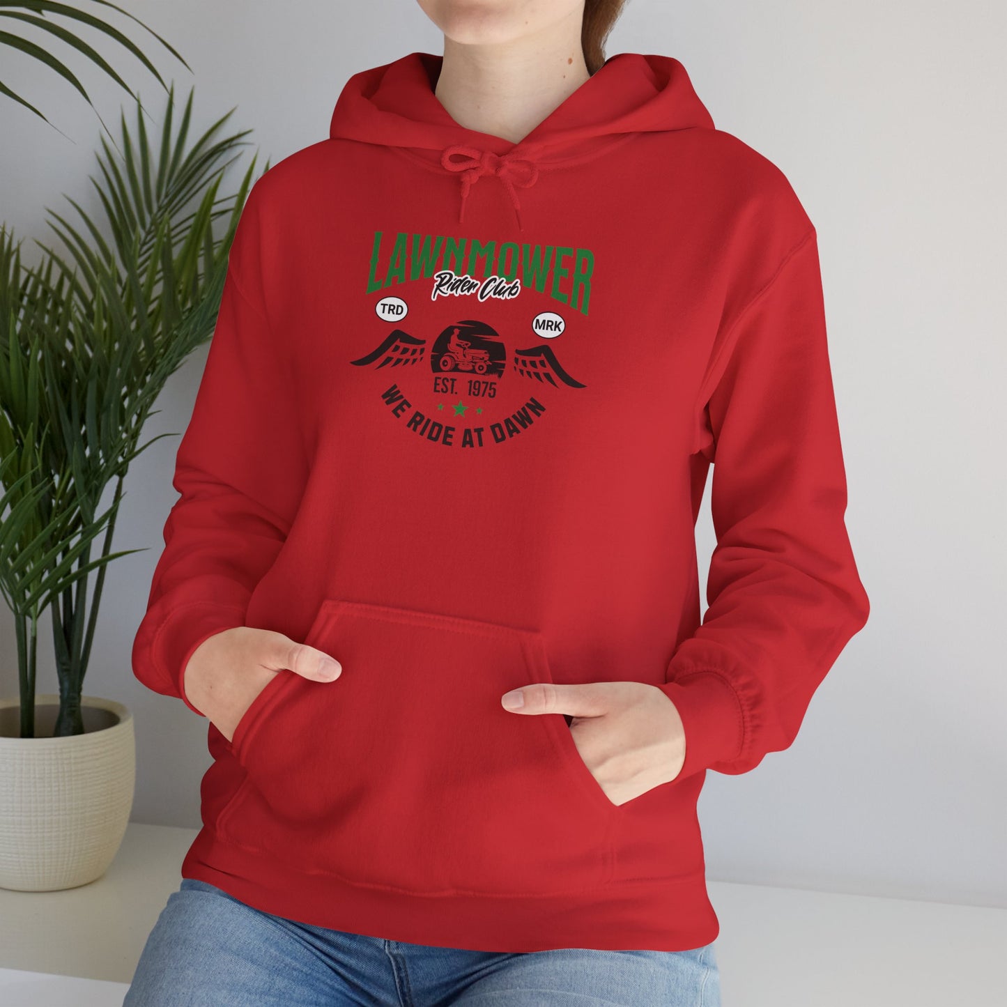 Lawnmower Riders Club Hoodie — Gardening Sweatshirt for Plant Lovers