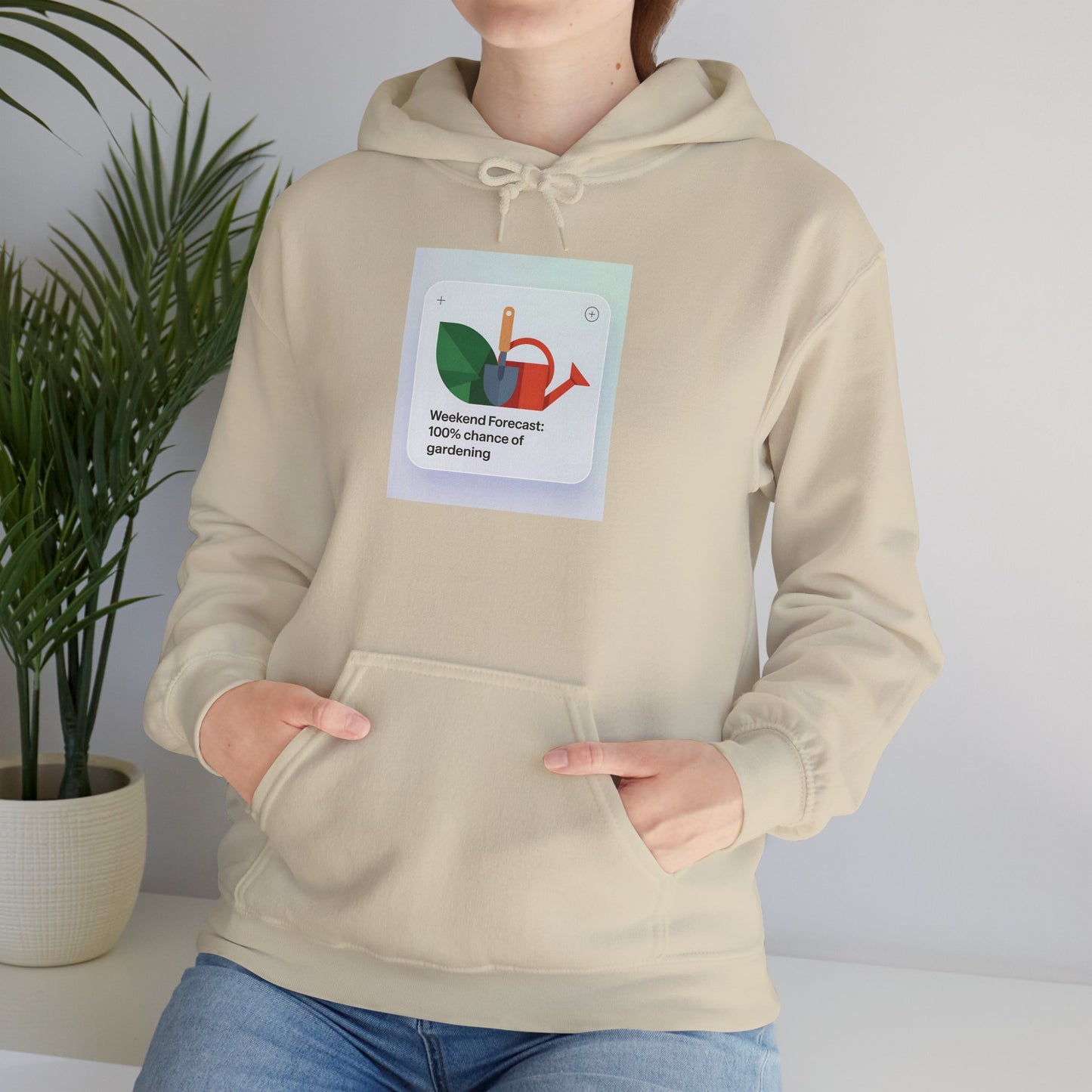 Weekend Forecast Hoodie — Gardening Sweatshirt for Plant Lovers