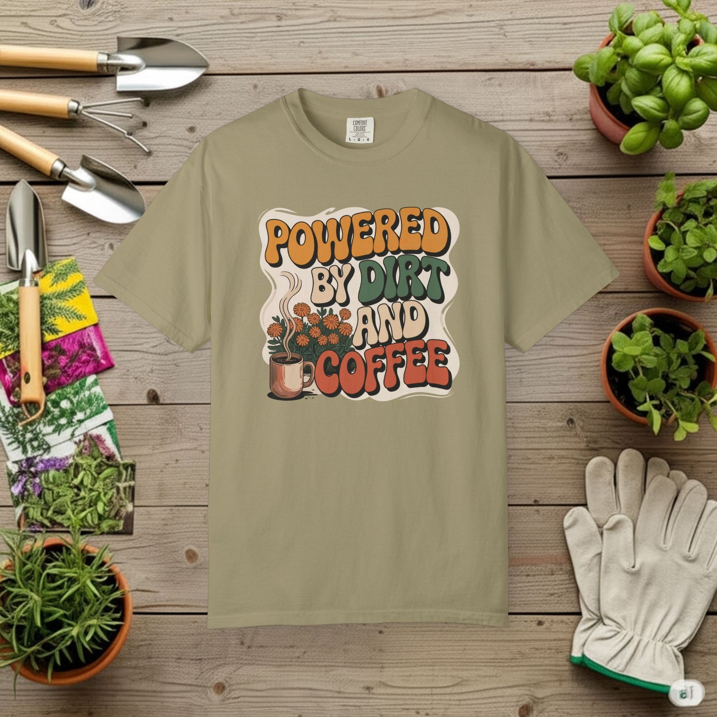 Powered By Dirt and Coffee T-Shirt