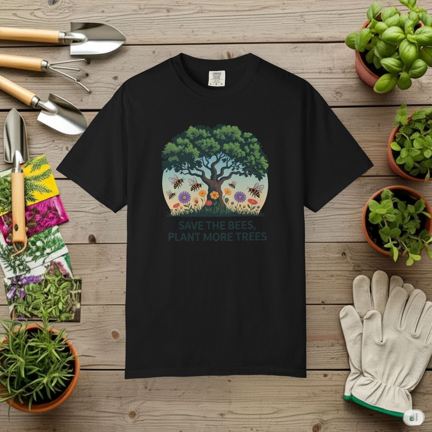 Save the Bees, Plant More Trees T-Shirt