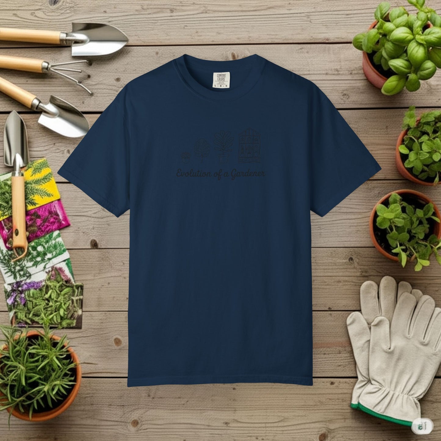 Evolution of a Gardener T-Shirt