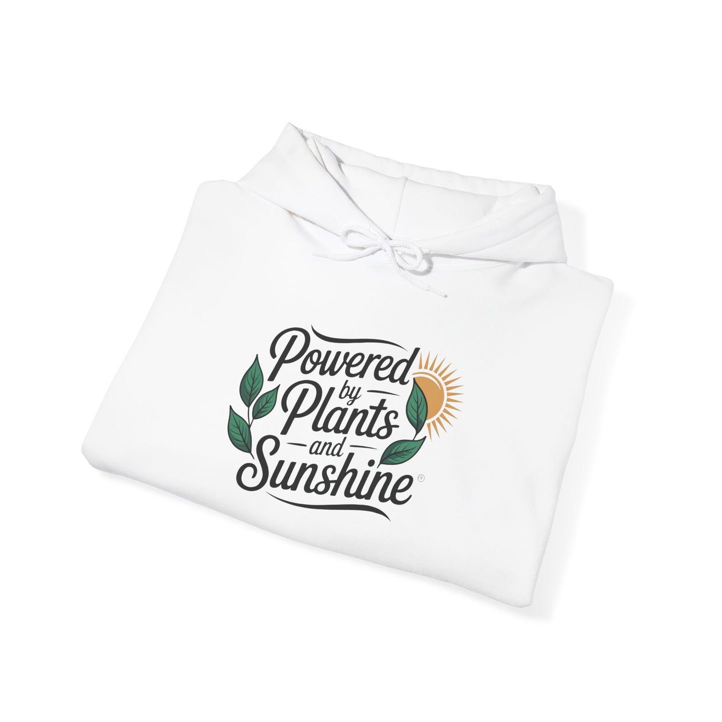 Powered by Plants Hoodie — Gardening Sweatshirt for Plant Lovers