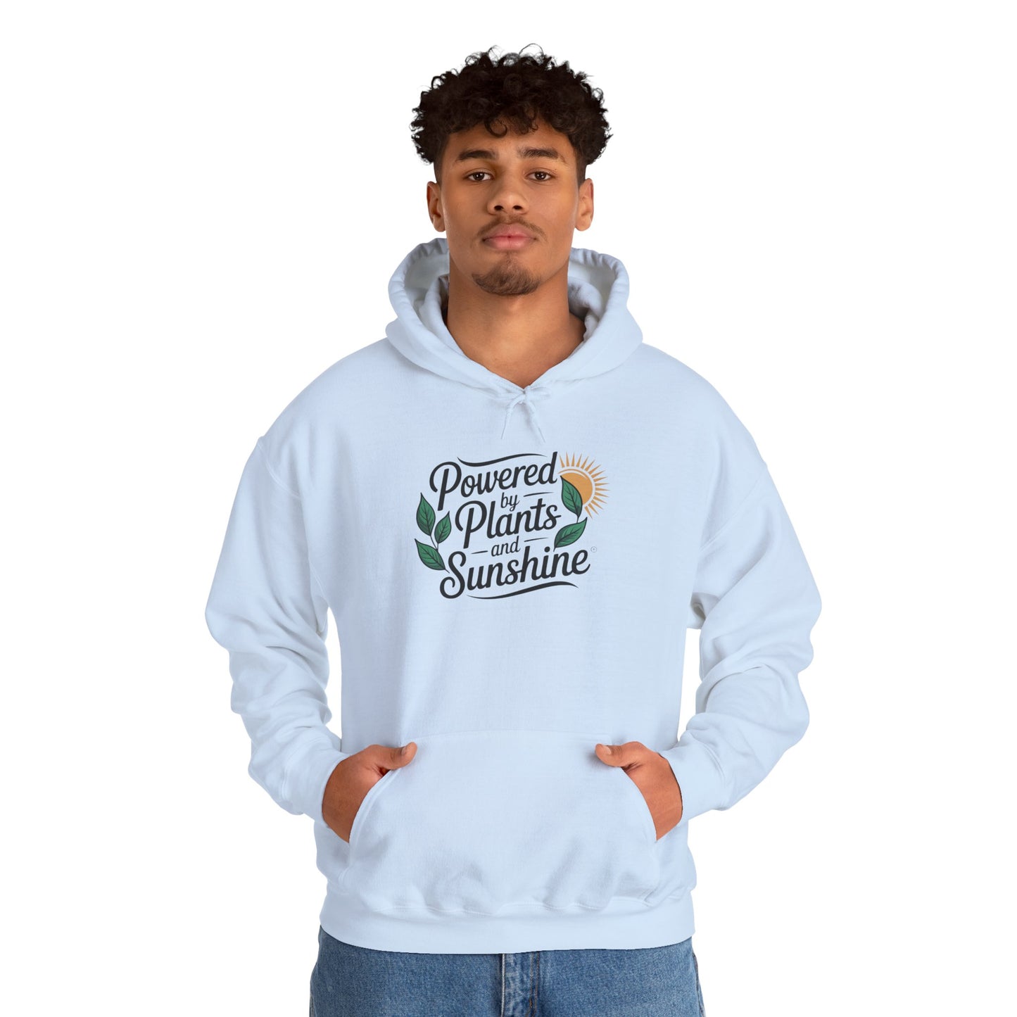 Powered by Plants Hoodie — Gardening Sweatshirt for Plant Lovers