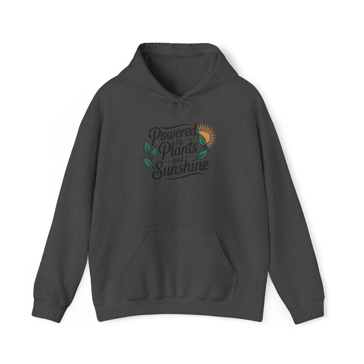 Powered by Plants Hoodie — Gardening Sweatshirt for Plant Lovers