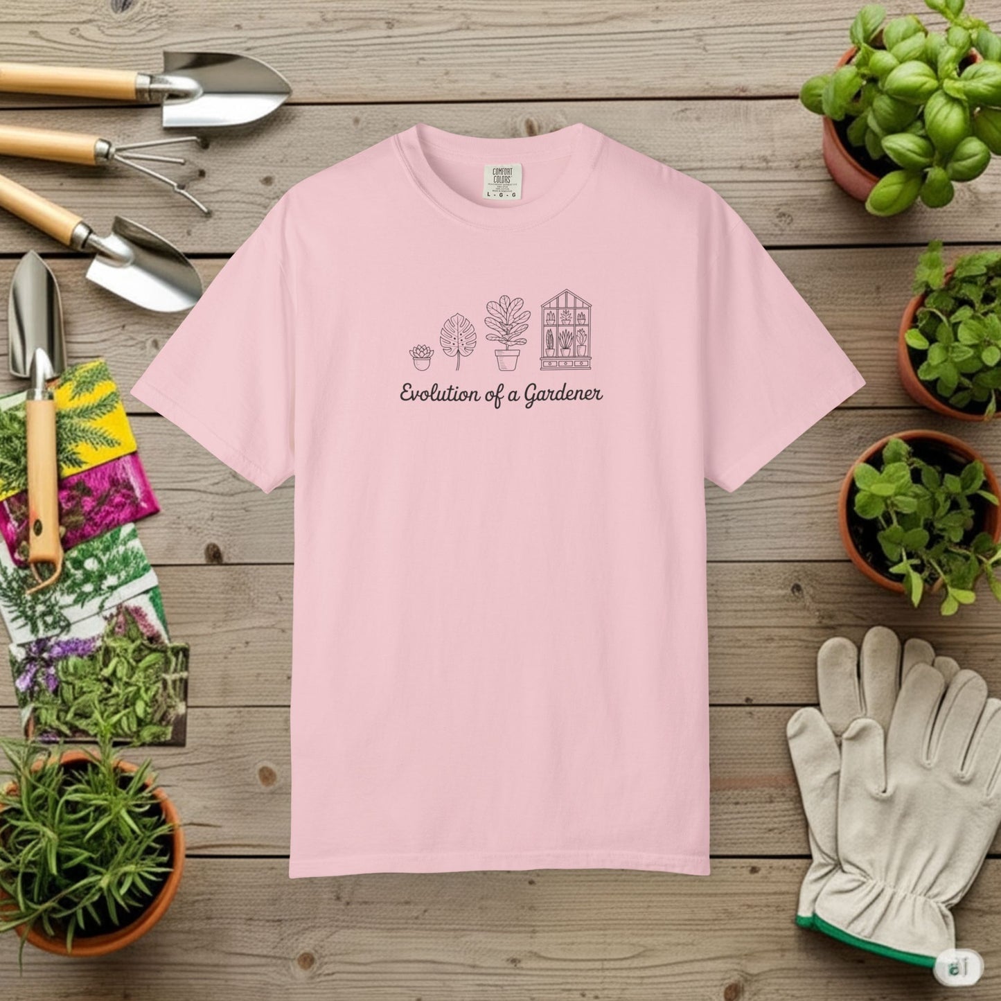 Evolution of a Gardener T-Shirt