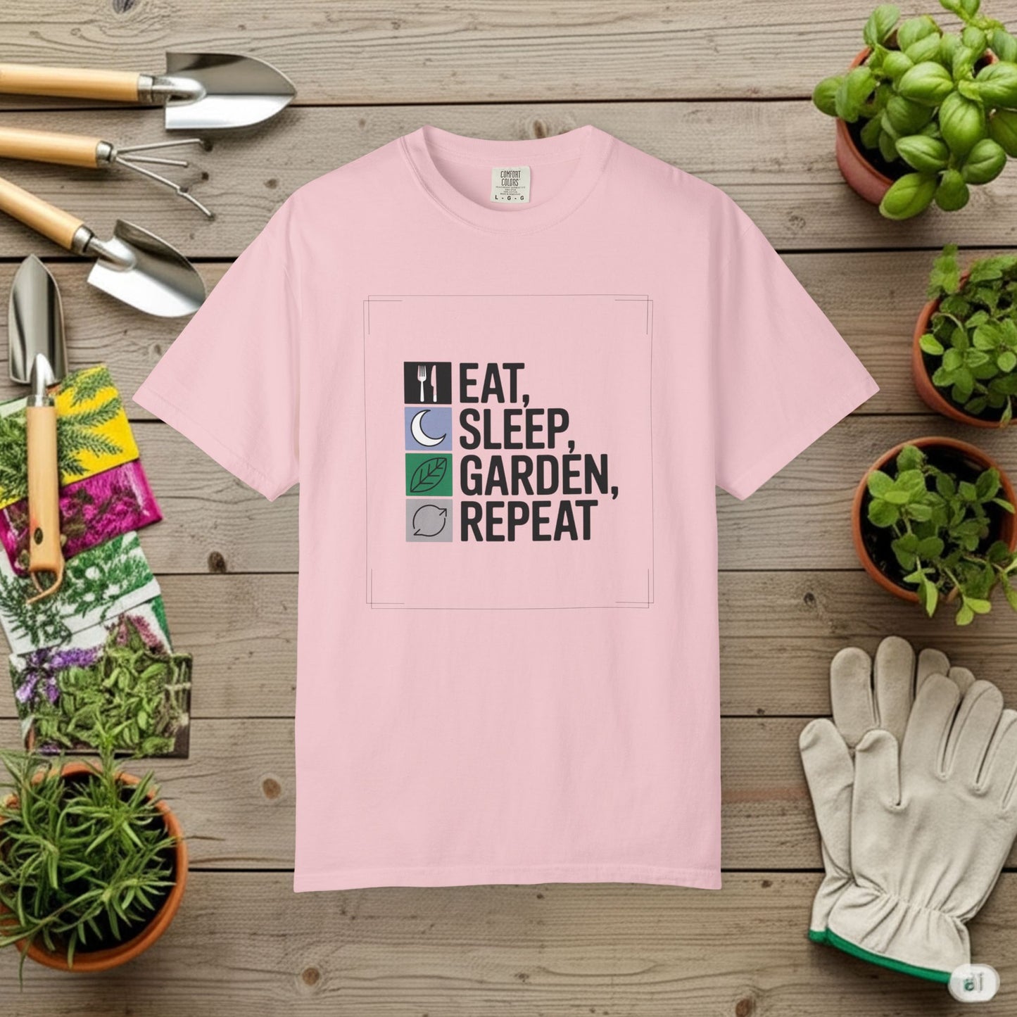 Eat, Sleep, Garden, Repeat T-Shirt