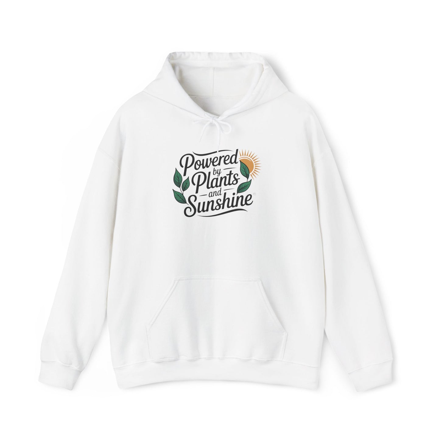Powered by Plants Hoodie — Gardening Sweatshirt for Plant Lovers