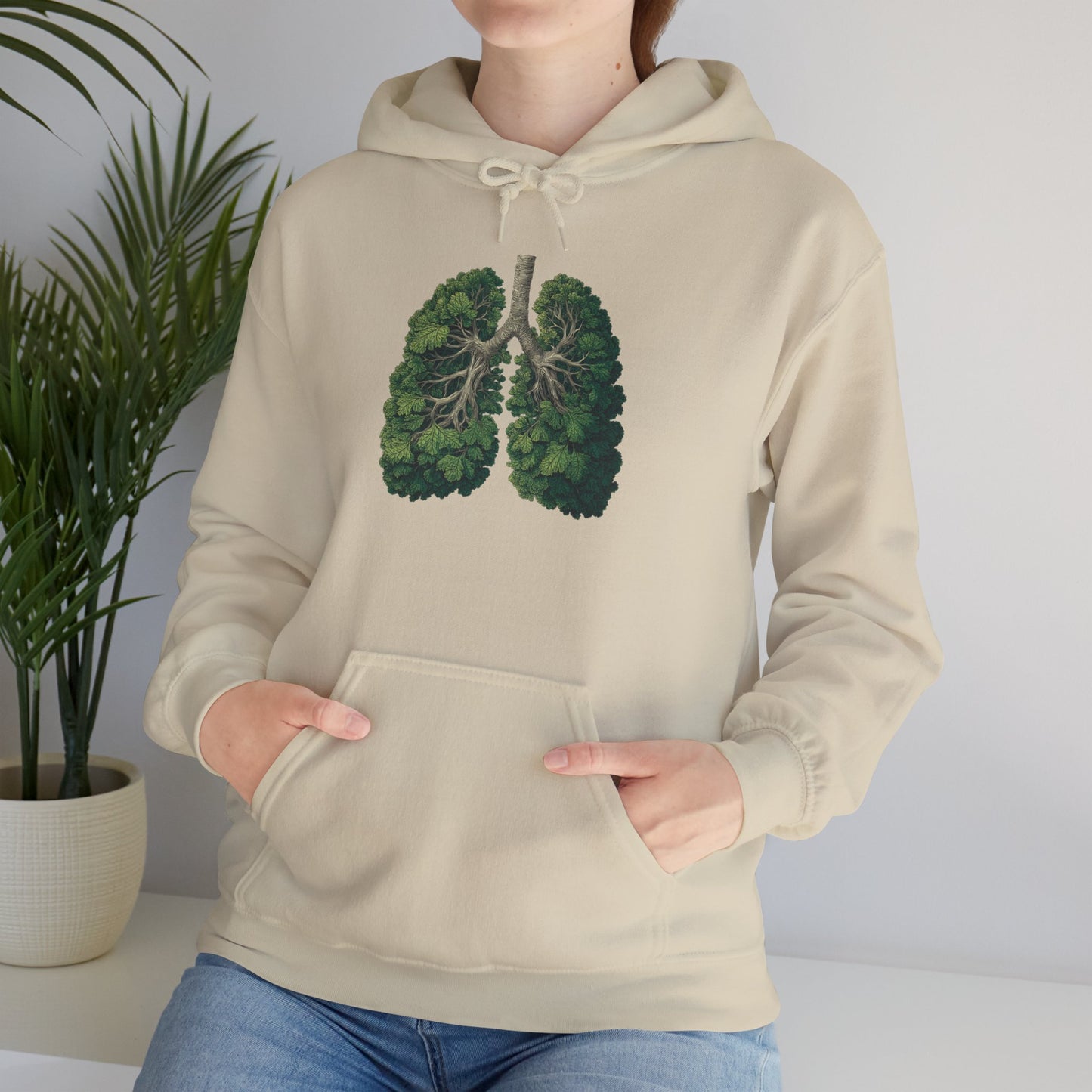 Earth Lungs Hoodie — Gardening Sweatshirt for Plant Lovers