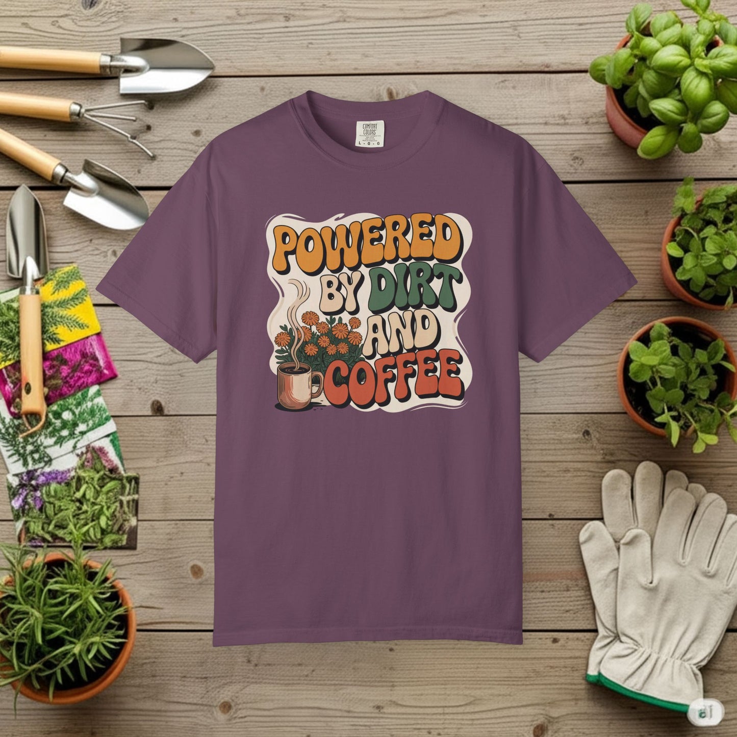 Powered By Dirt and Coffee T-Shirt