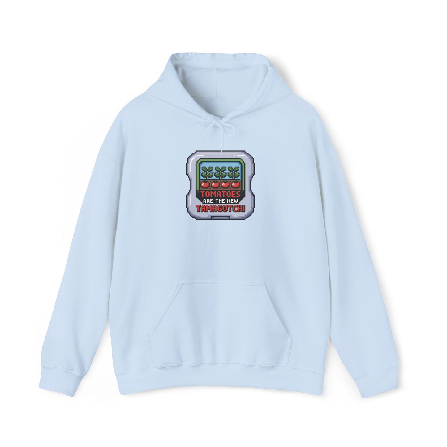 Tomatoes Are The New Tamagotchi Hoodie — Gardening Sweatshirt for Plant Lovers