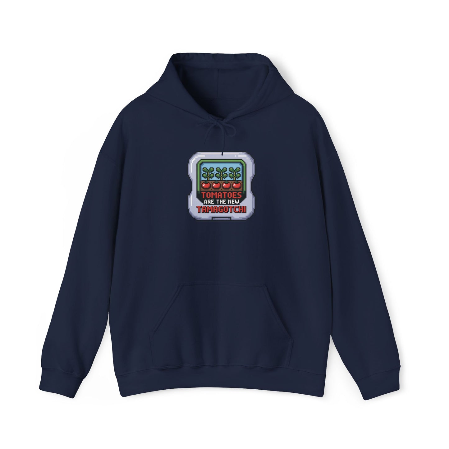 Tomatoes Are The New Tamagotchi Hoodie — Gardening Sweatshirt for Plant Lovers
