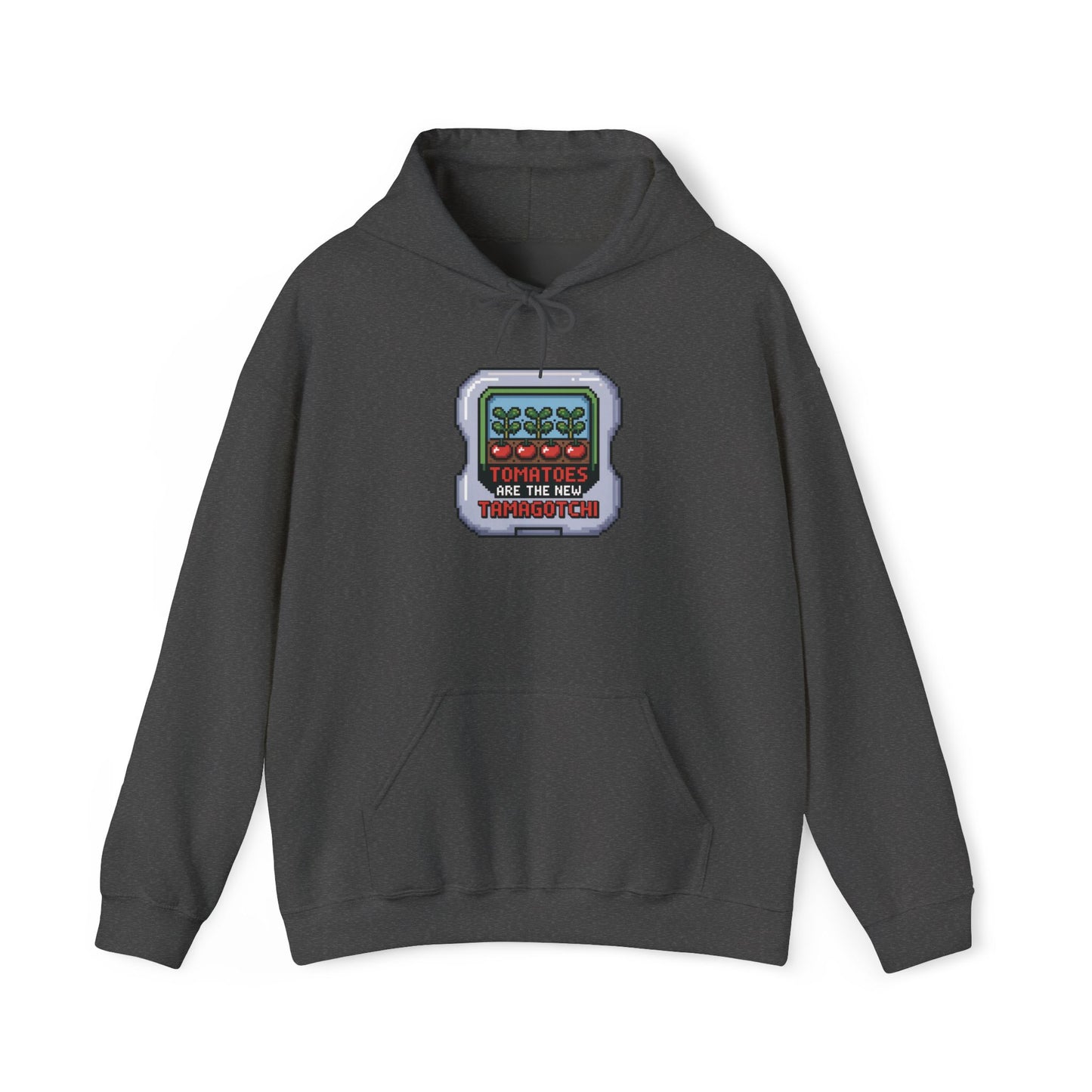 Tomatoes Are The New Tamagotchi Hoodie — Gardening Sweatshirt for Plant Lovers