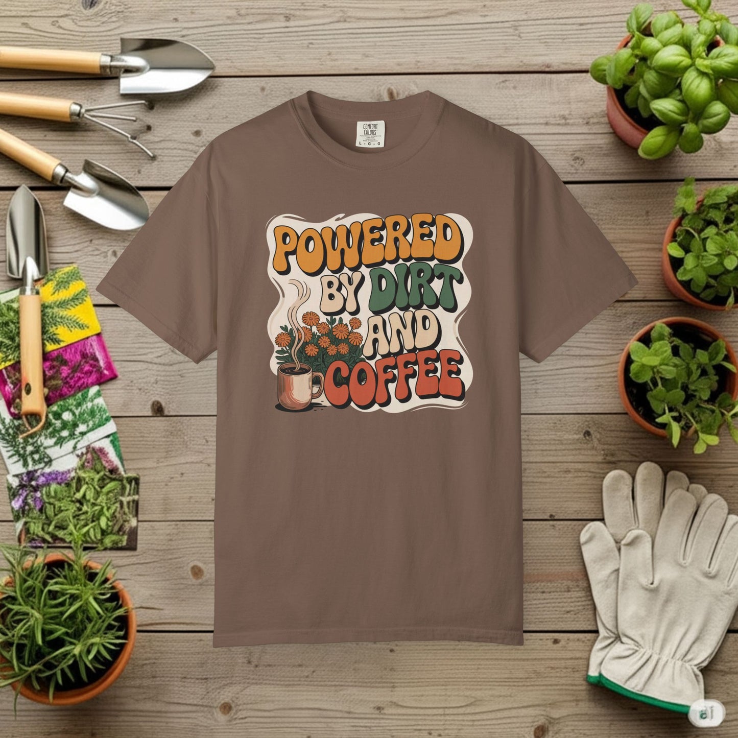 Powered By Dirt and Coffee T-Shirt