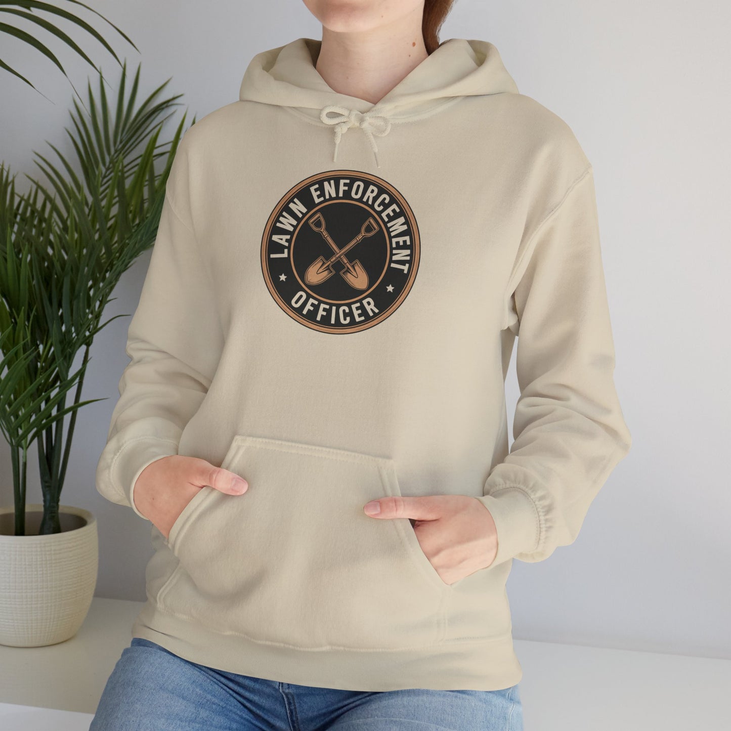 Lawn Enforcement Officer Hoodie — Gardening Sweatshirt for Plant Lovers