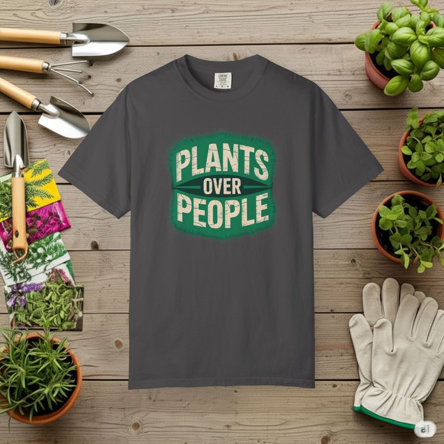 Plants Over People — Gardening Tee