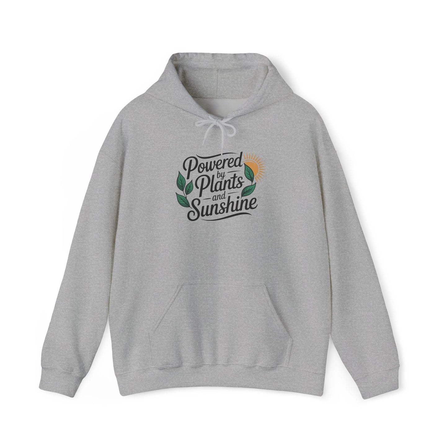 Powered by Plants Hoodie — Gardening Sweatshirt for Plant Lovers