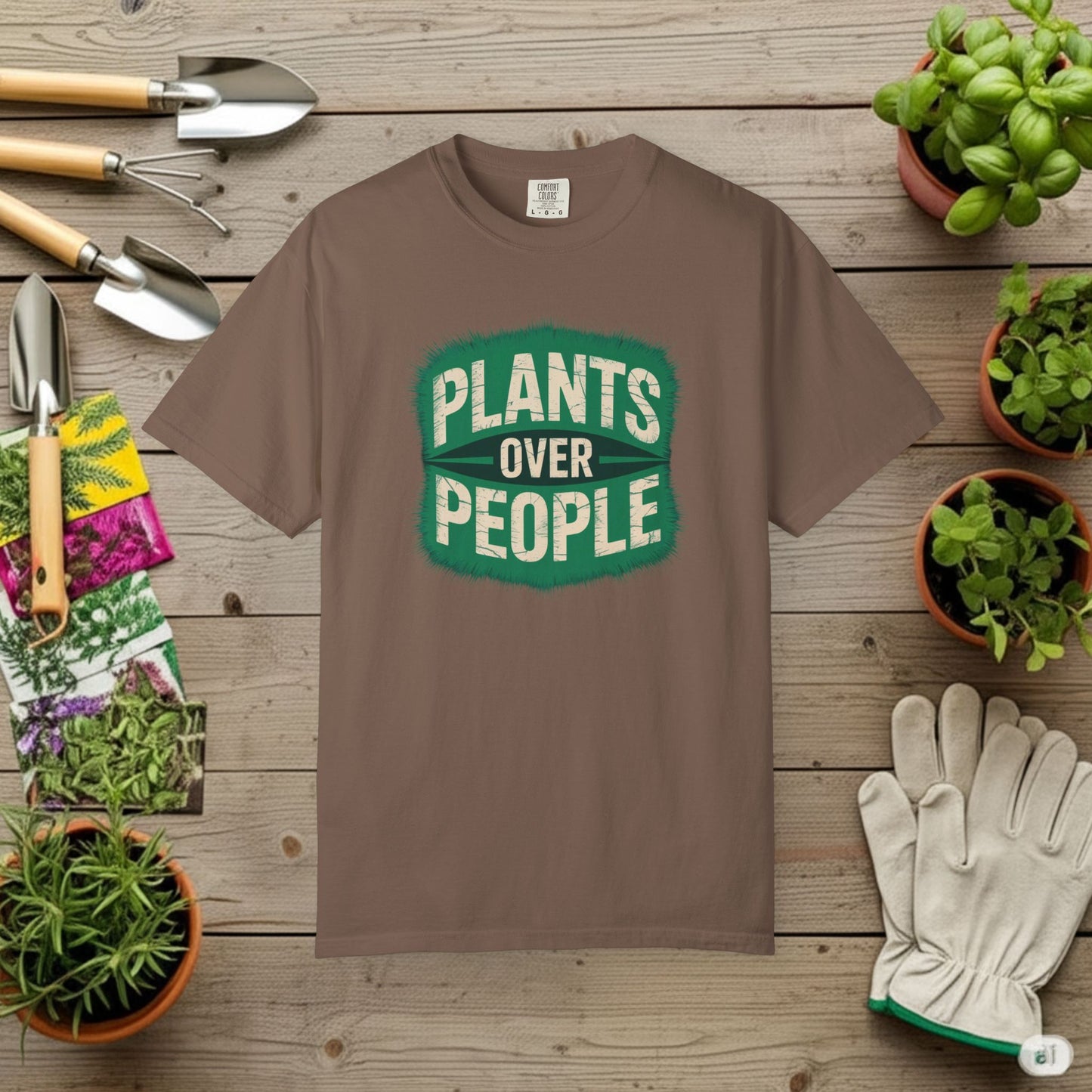 Plants Over People — Gardening Tee