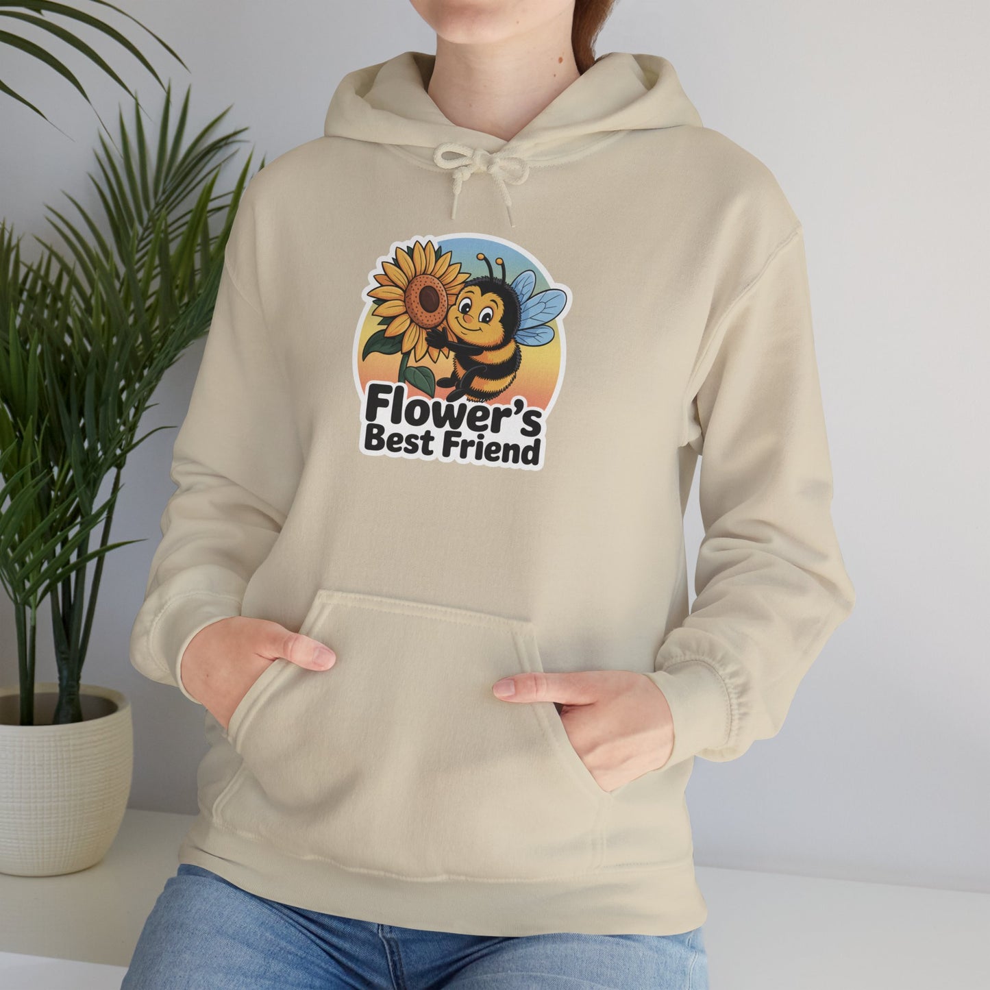 Flowers Best Friend Hoodie — Gardening Sweatshirt for Plant Lovers