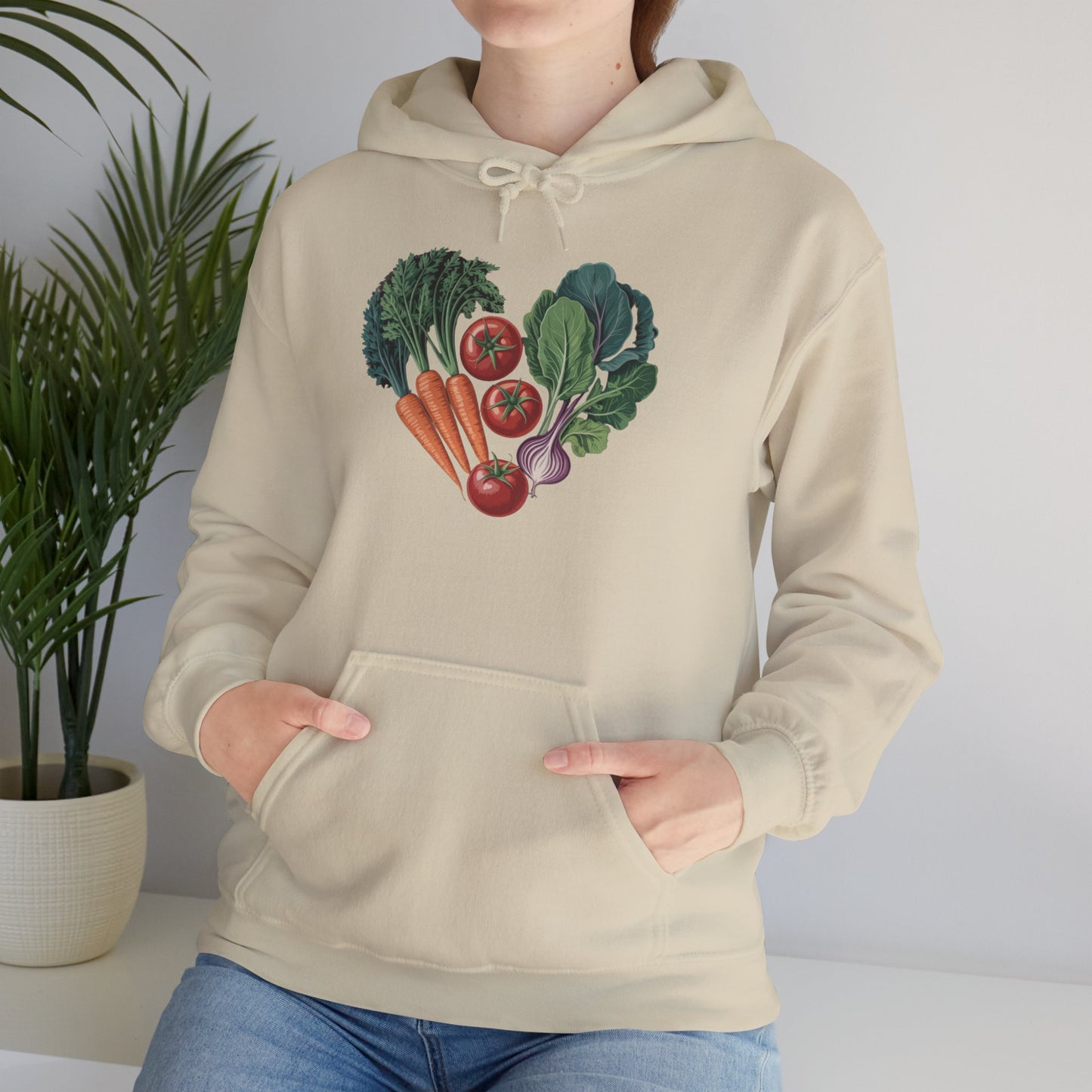 Heart Hoodie — Gardening Sweatshirt for Plant Lovers