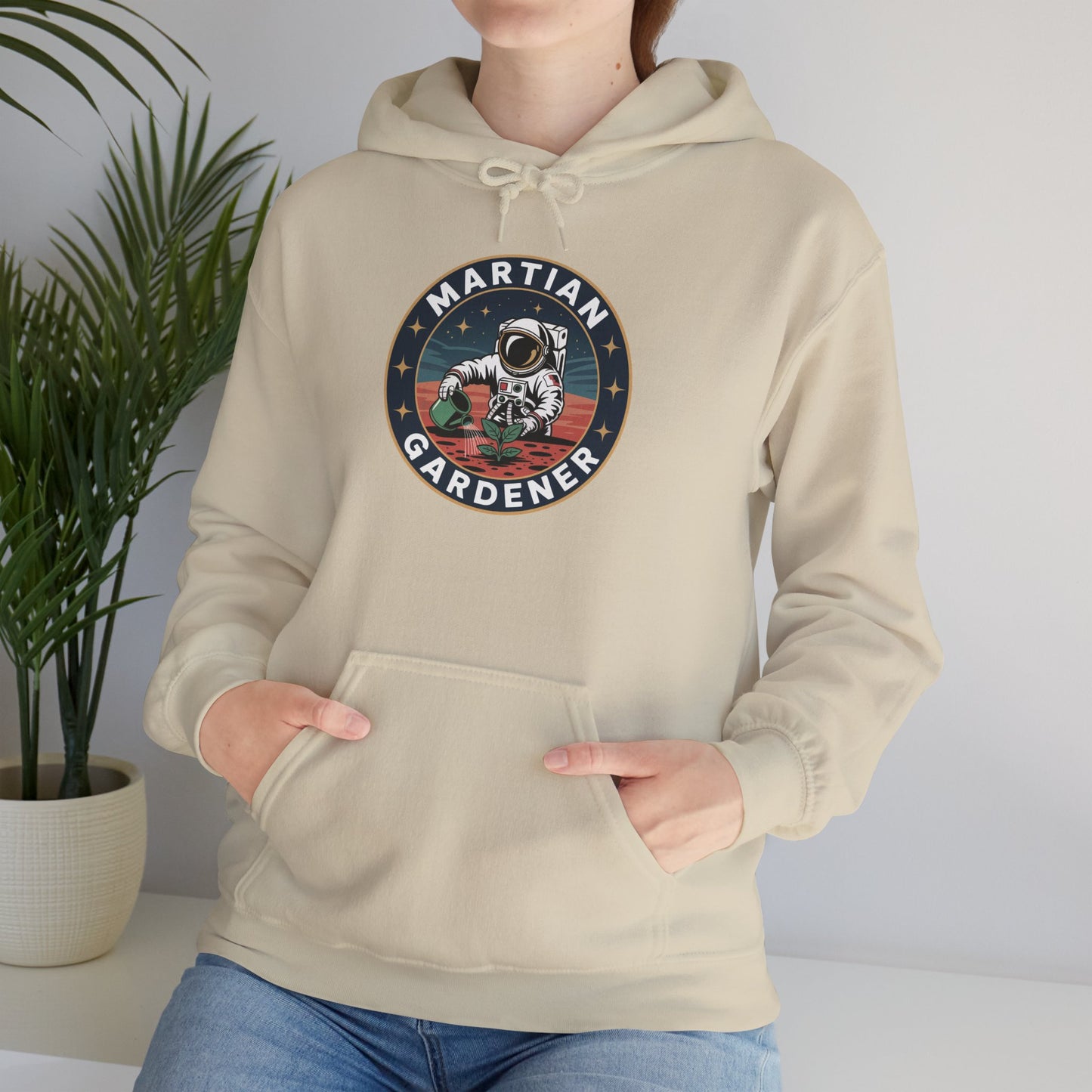 Martian Gardener Hoodie — Gardening Sweatshirt for Plant Lovers