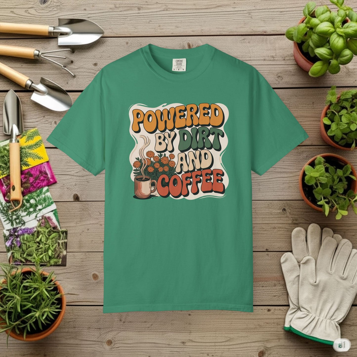 Powered By Dirt and Coffee T-Shirt