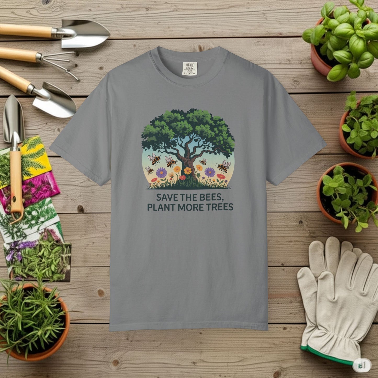 Save the Bees, Plant More Trees T-Shirt