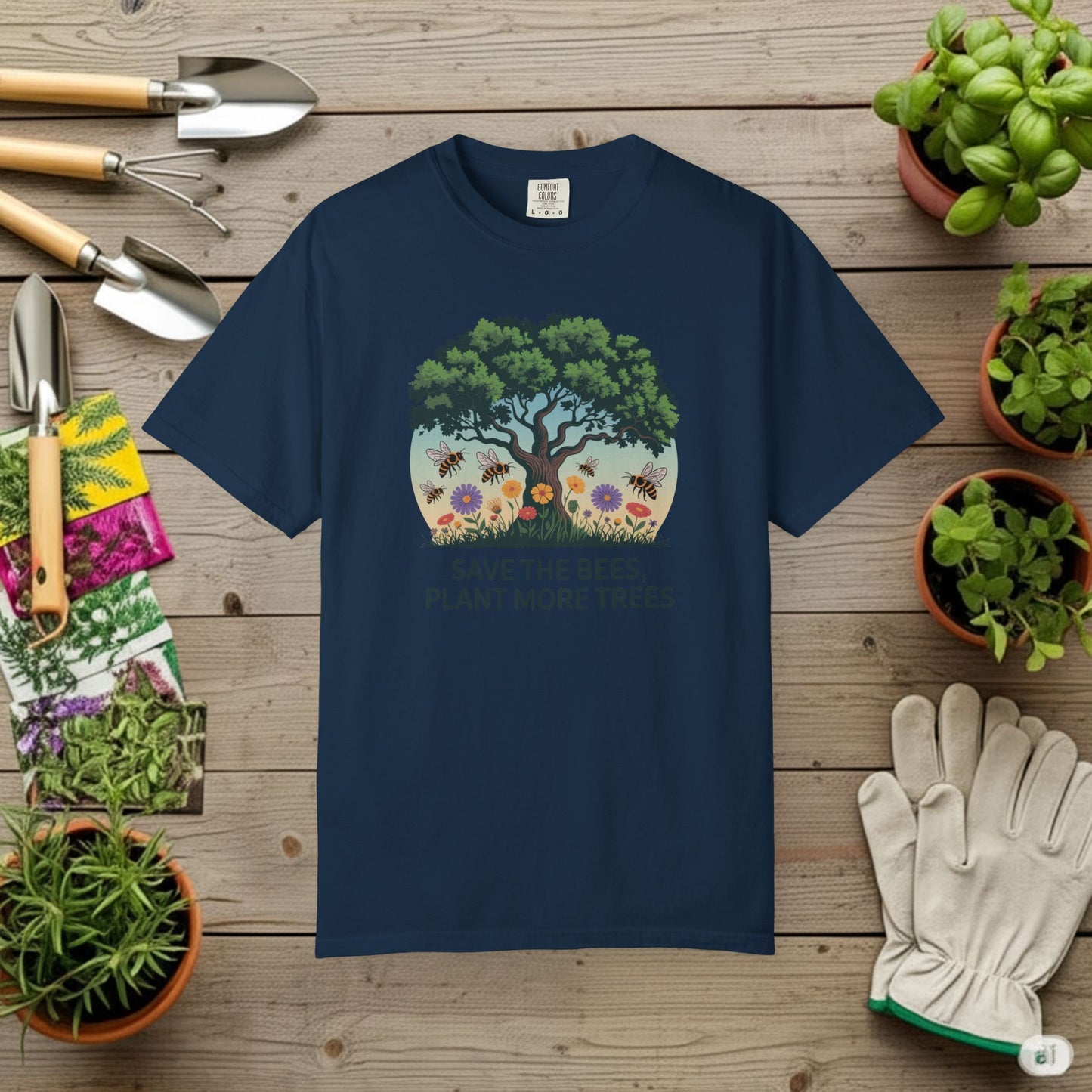 Save the Bees, Plant More Trees T-Shirt