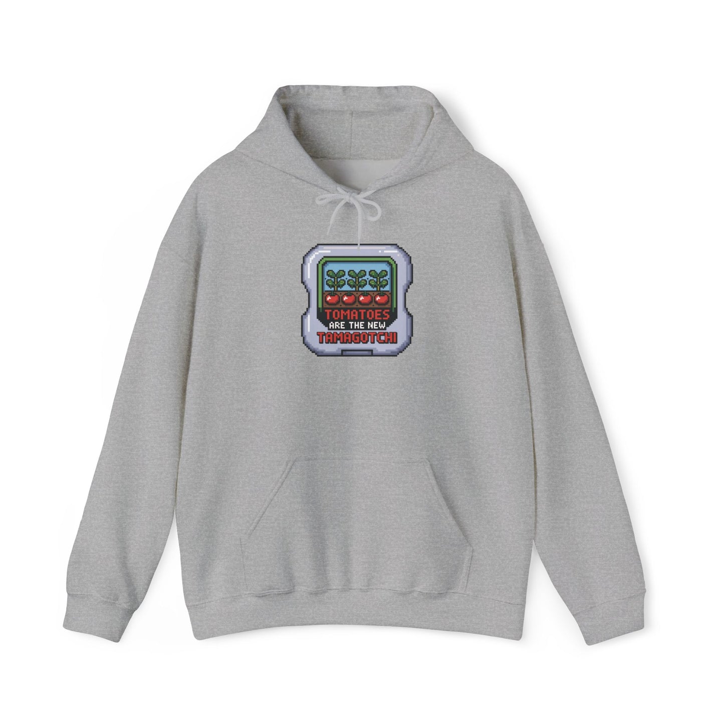 Tomatoes Are The New Tamagotchi Hoodie — Gardening Sweatshirt for Plant Lovers
