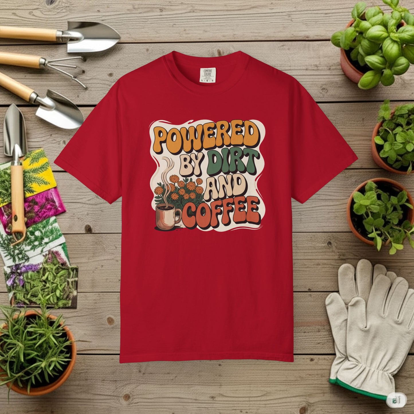 Powered By Dirt and Coffee T-Shirt
