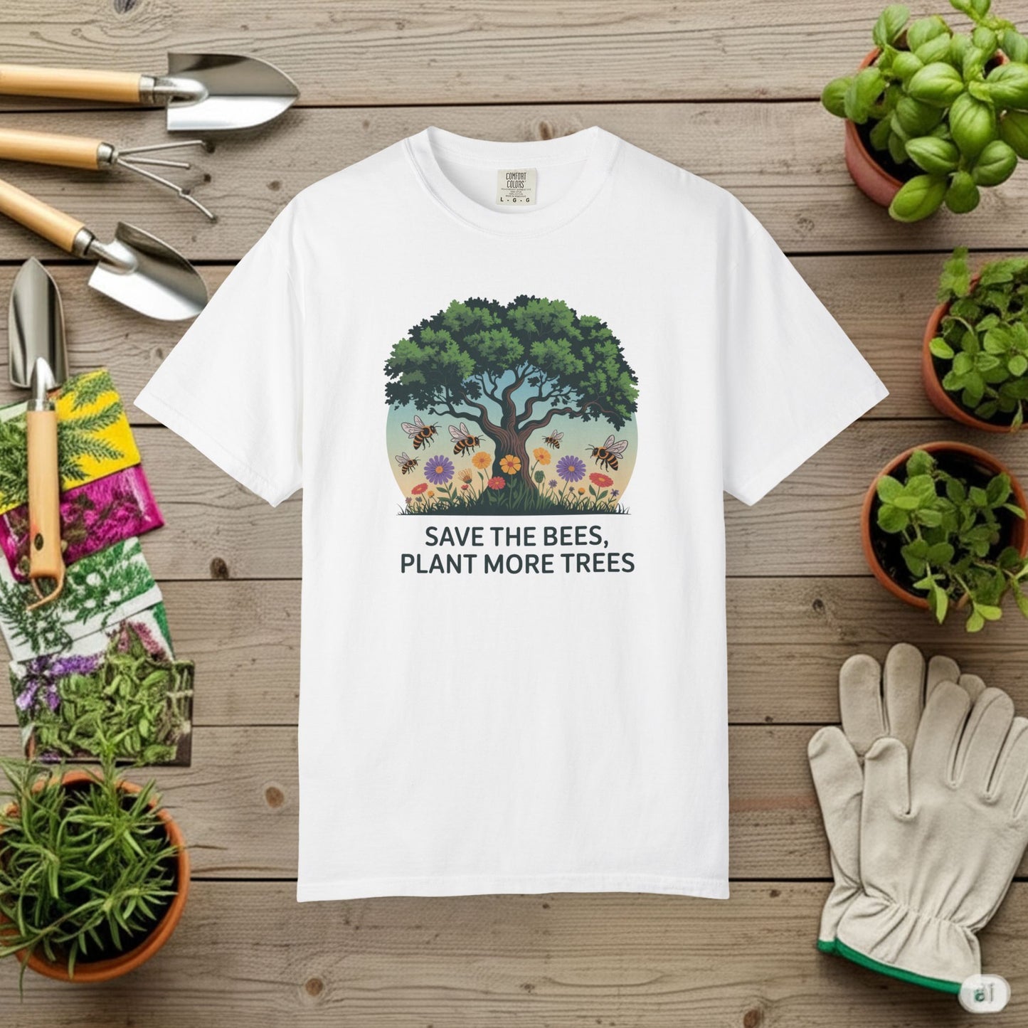 Save the Bees, Plant More Trees T-Shirt