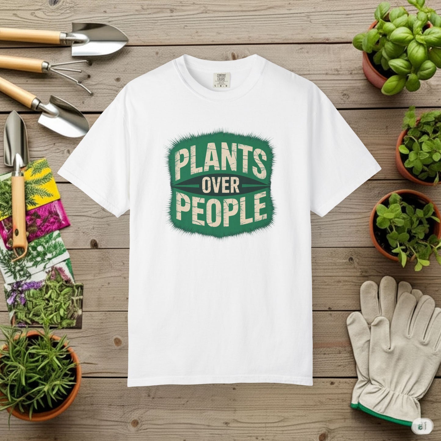 Plants Over People — Gardening Tee
