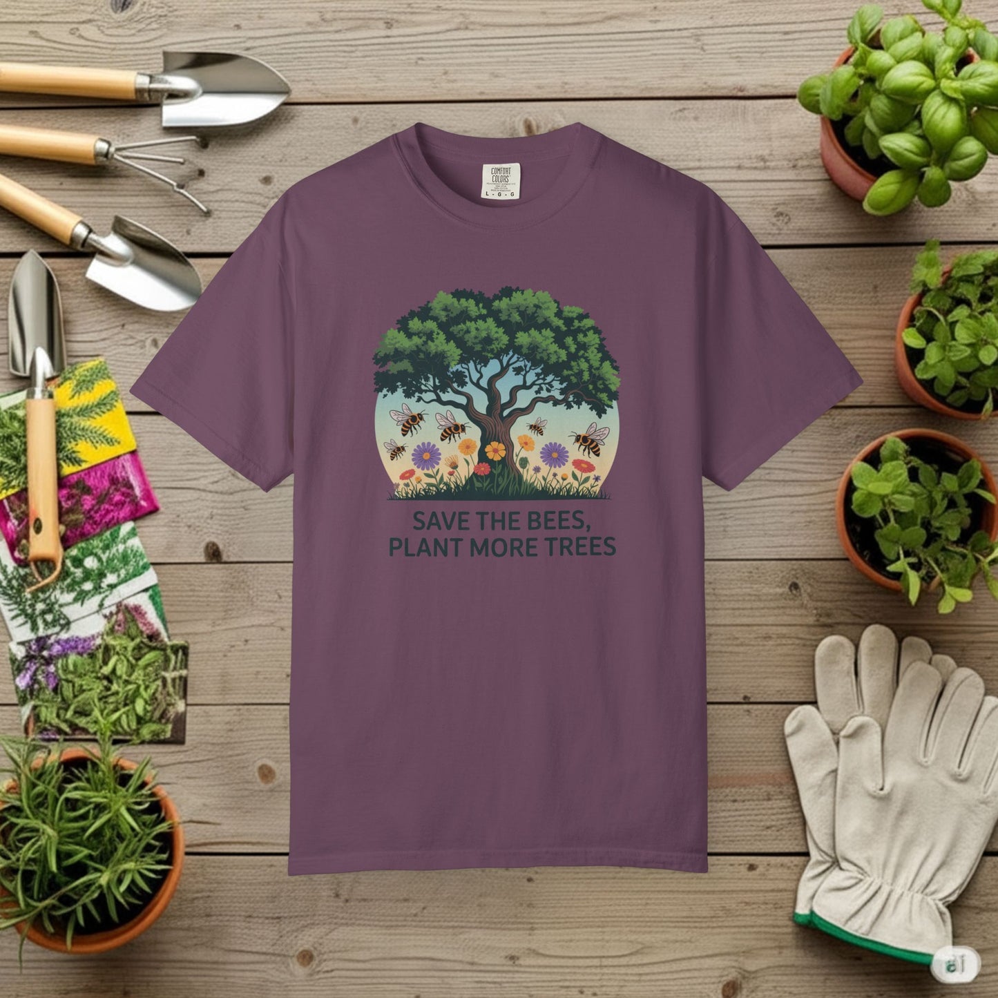 Save the Bees, Plant More Trees T-Shirt