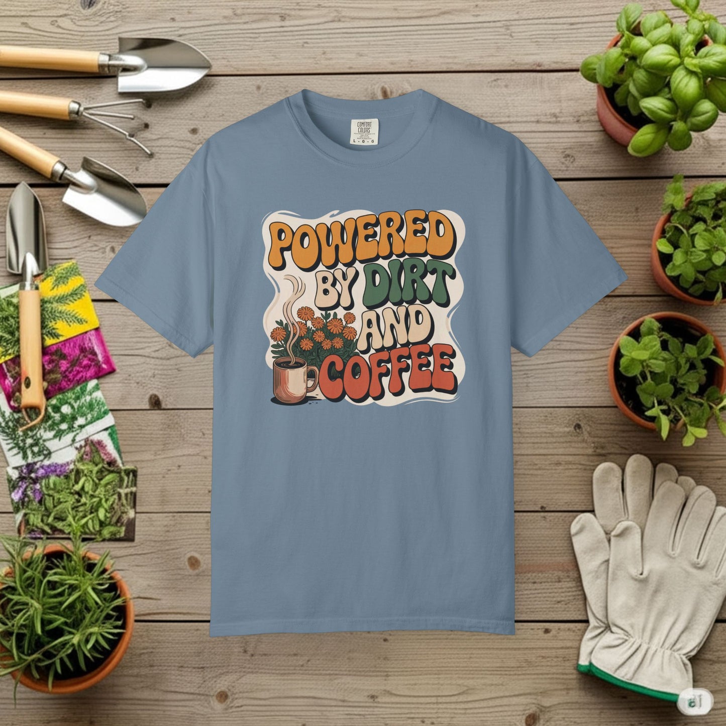 Powered By Dirt and Coffee T-Shirt