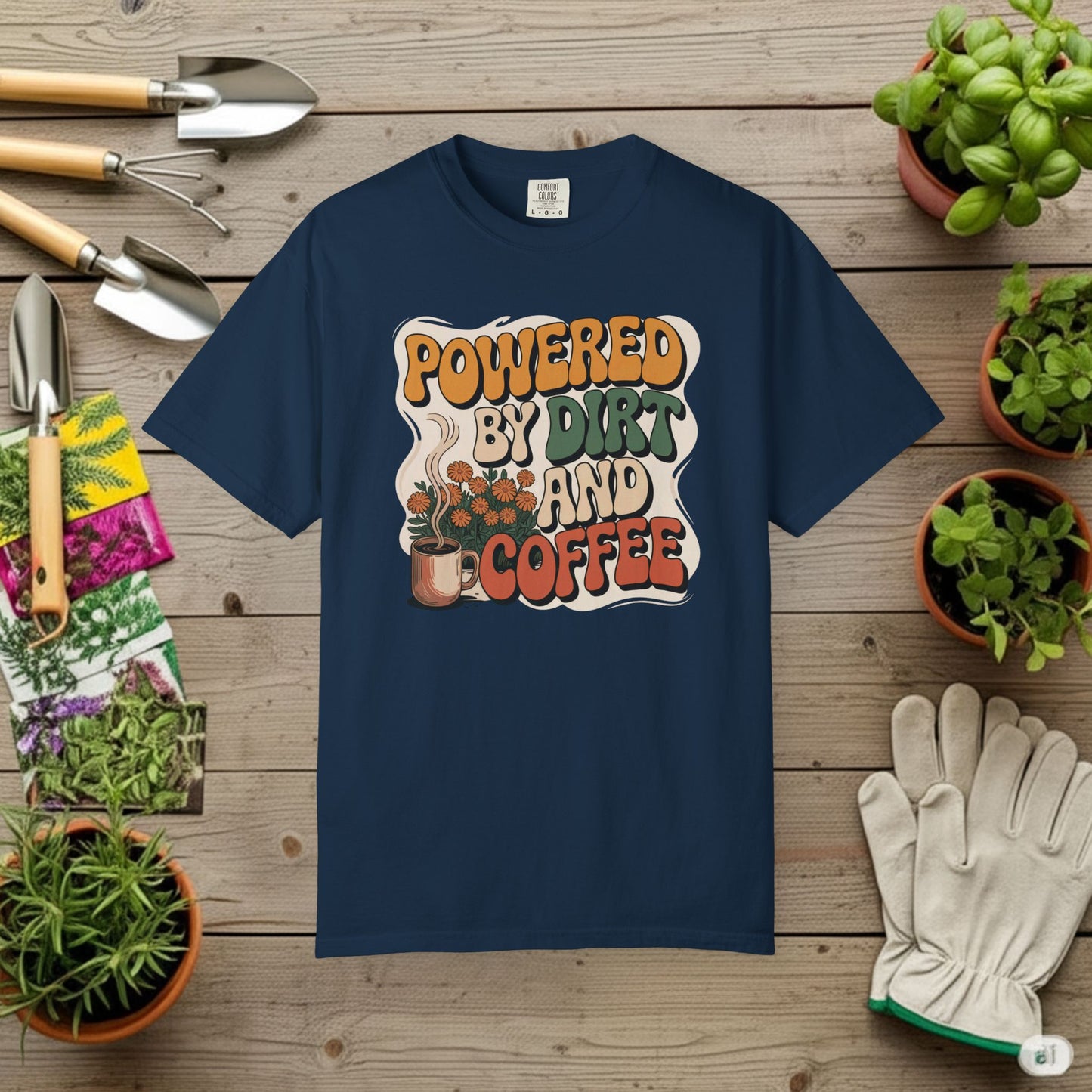 Powered By Dirt and Coffee T-Shirt