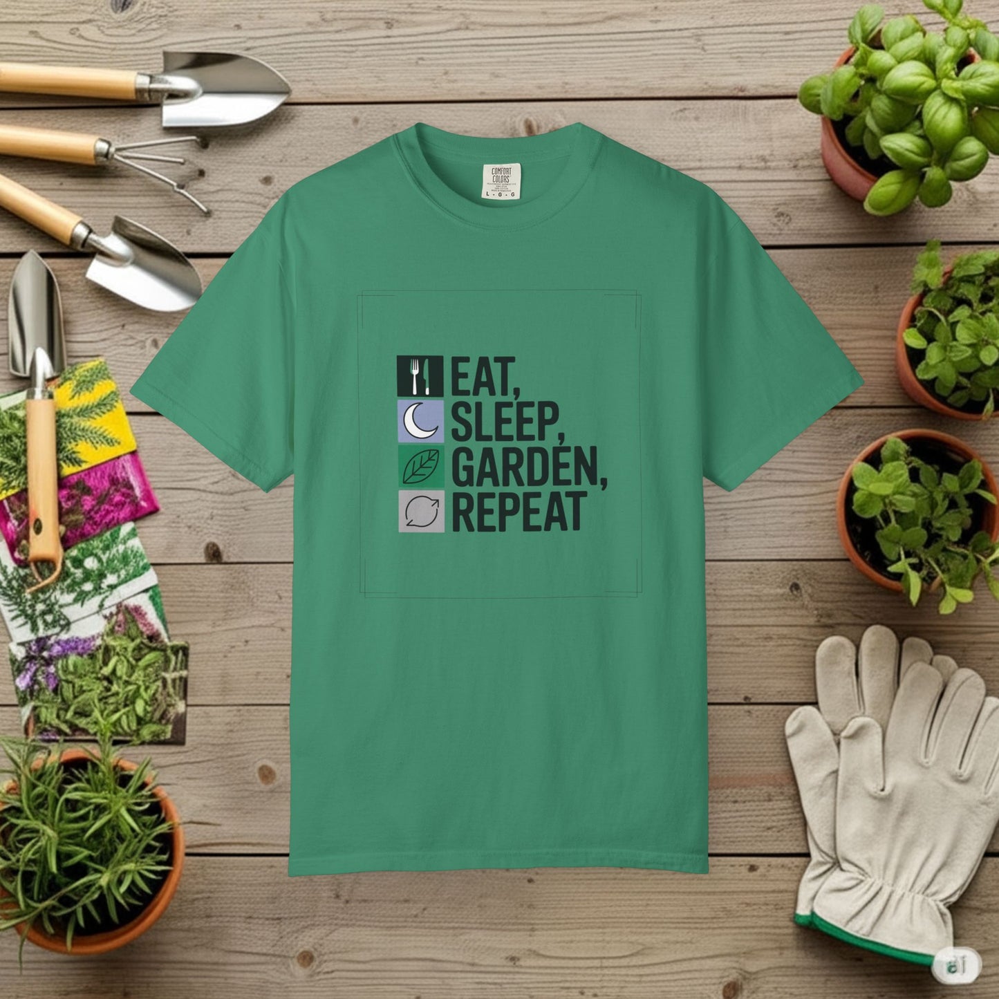 Eat, Sleep, Garden, Repeat T-Shirt