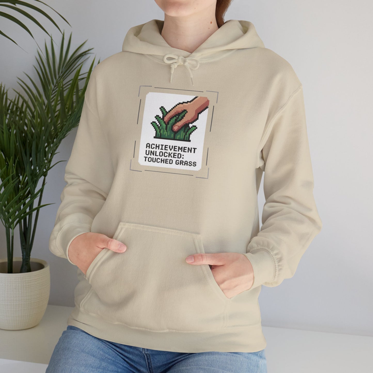 Touched Grass Hoodie — Gardening Sweatshirt for Plant Lovers