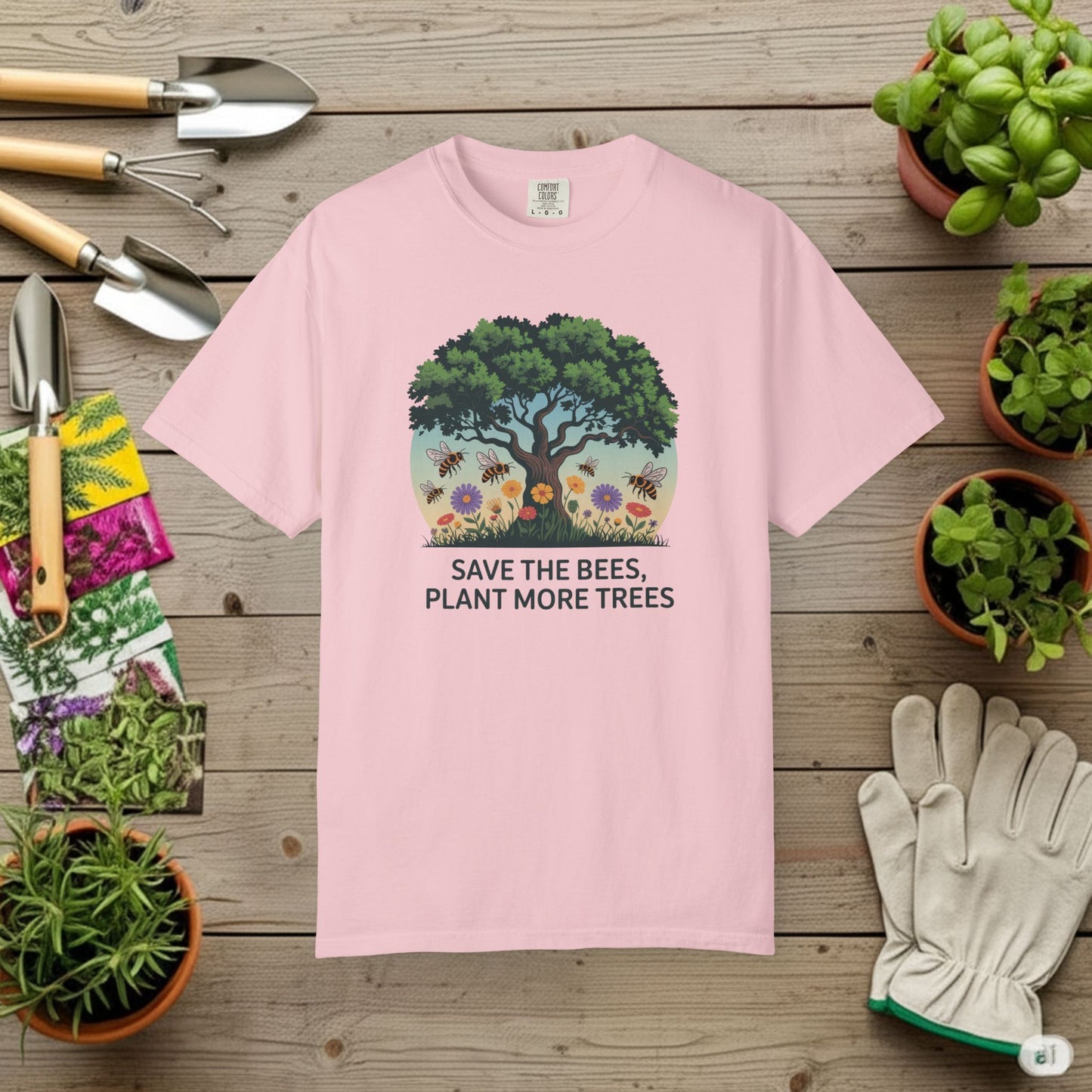 Save the Bees, Plant More Trees T-Shirt