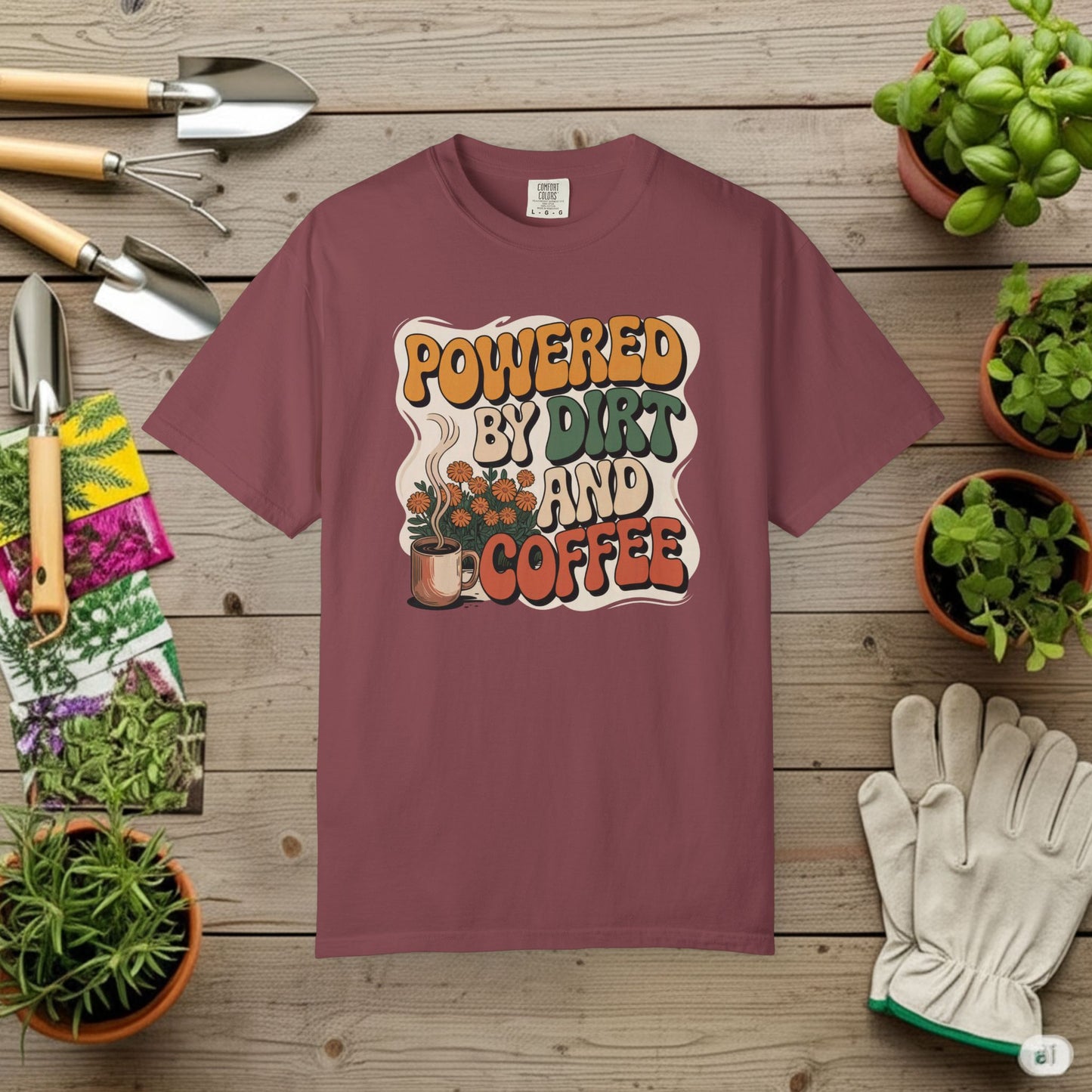 Powered By Dirt and Coffee T-Shirt