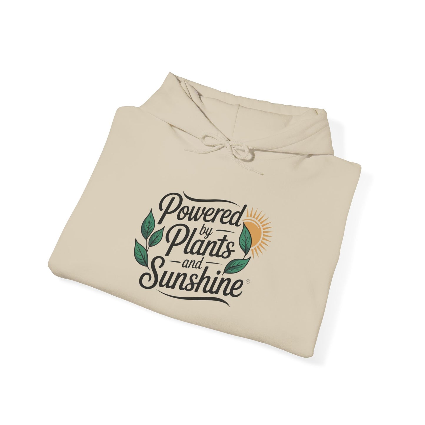 Powered by Plants Hoodie — Gardening Sweatshirt for Plant Lovers