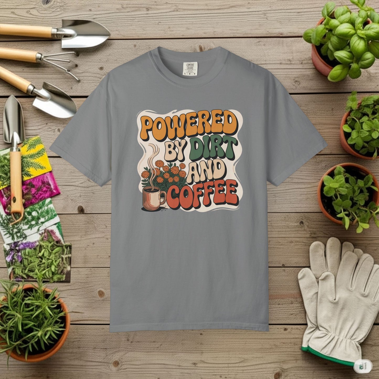 Powered By Dirt and Coffee T-Shirt