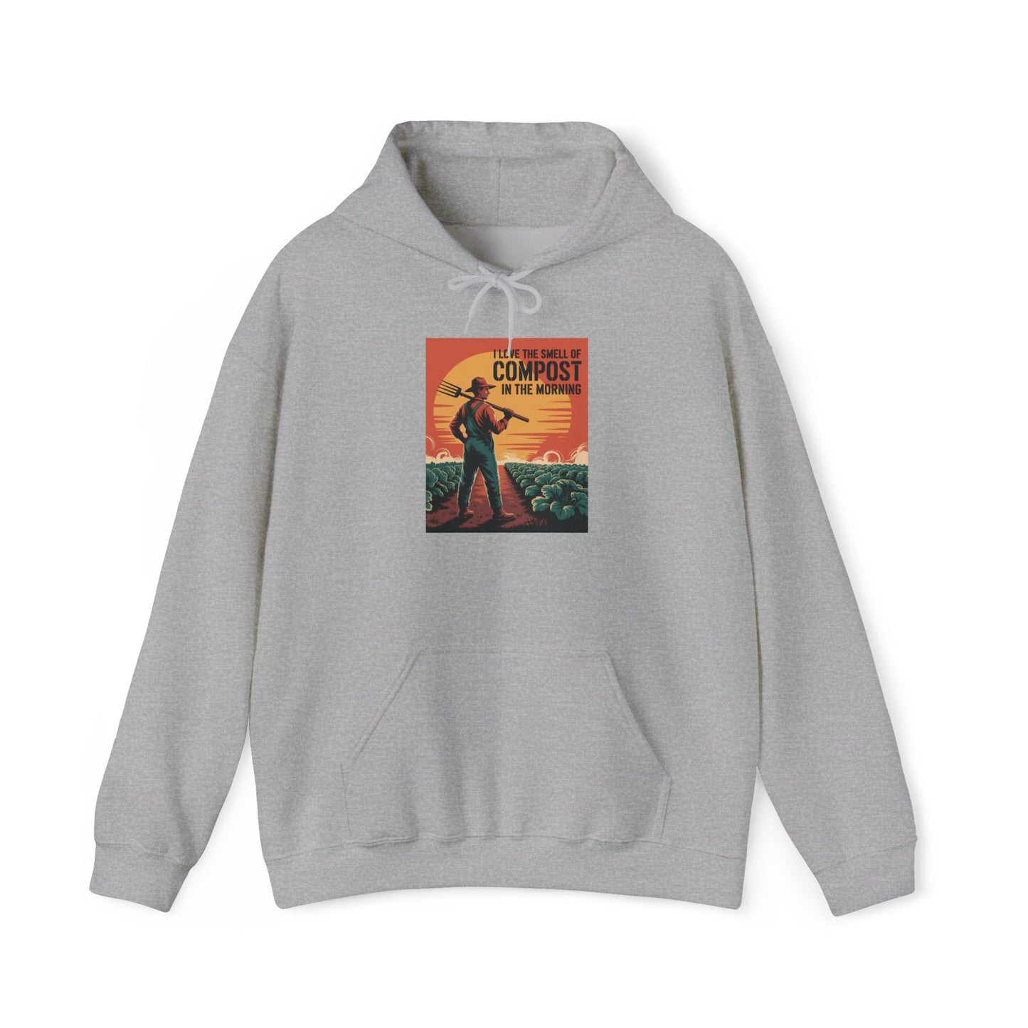 I Love the Smell of Compost Hoodie — Gardening Sweatshirt for Plant Lovers