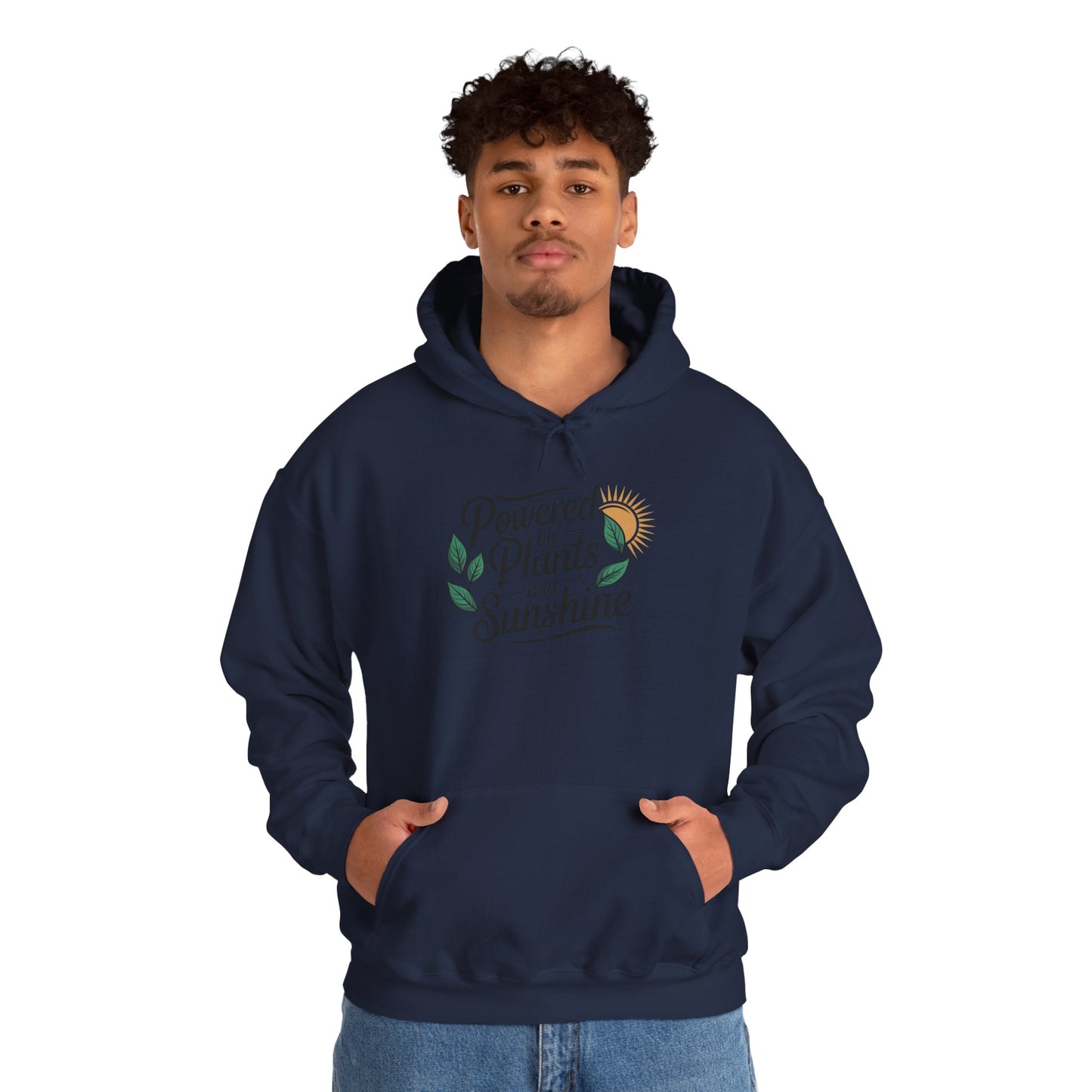 Powered by Plants Hoodie — Gardening Sweatshirt for Plant Lovers