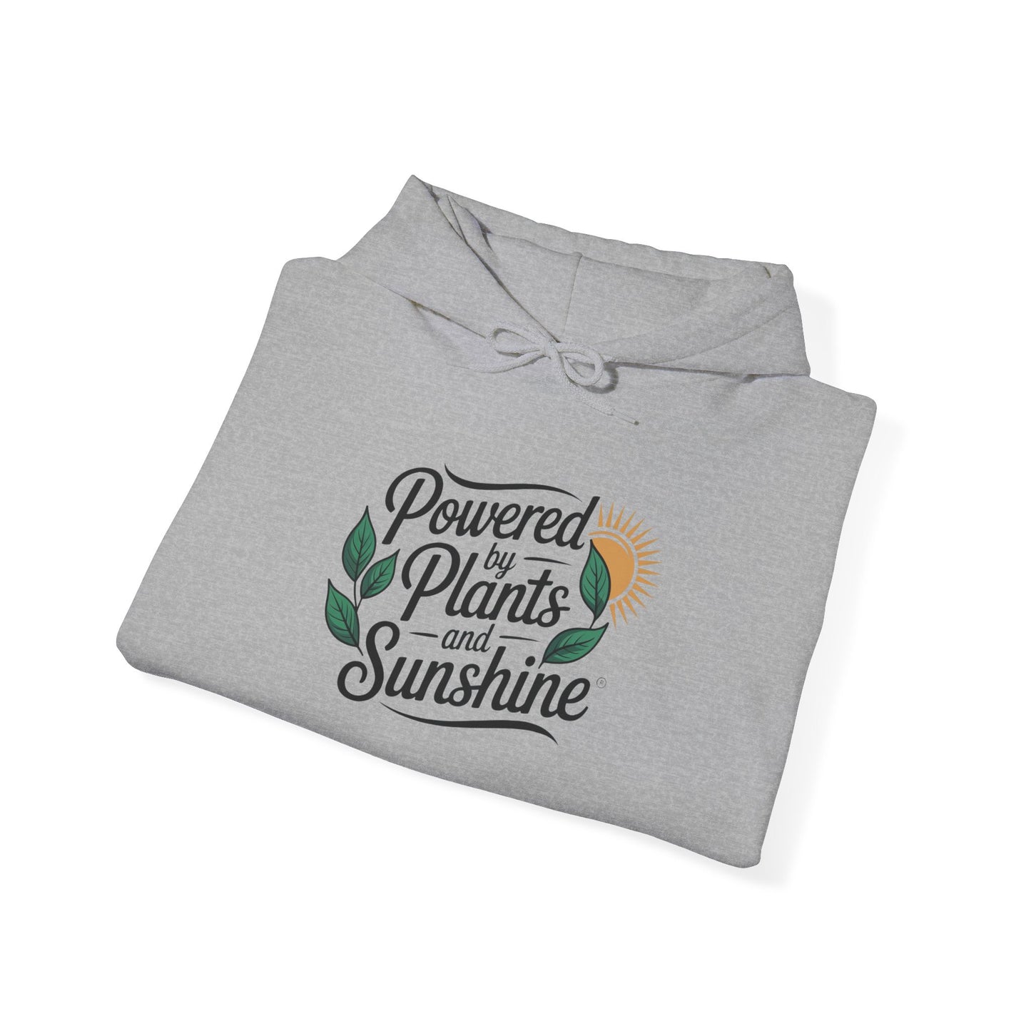 Powered by Plants Hoodie — Gardening Sweatshirt for Plant Lovers