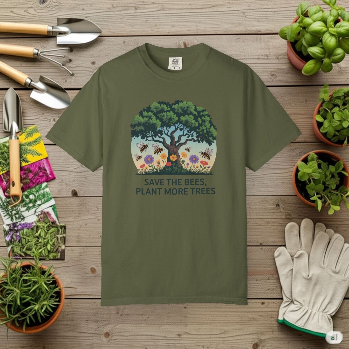 Save the Bees, Plant More Trees T-Shirt