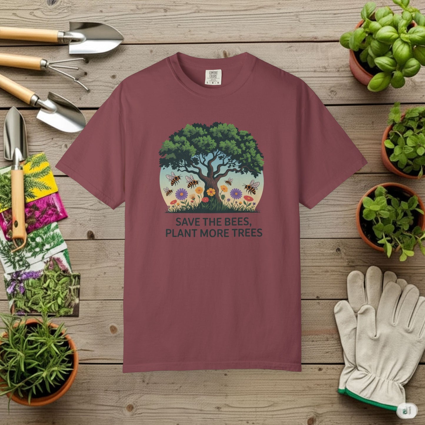 Save the Bees, Plant More Trees T-Shirt