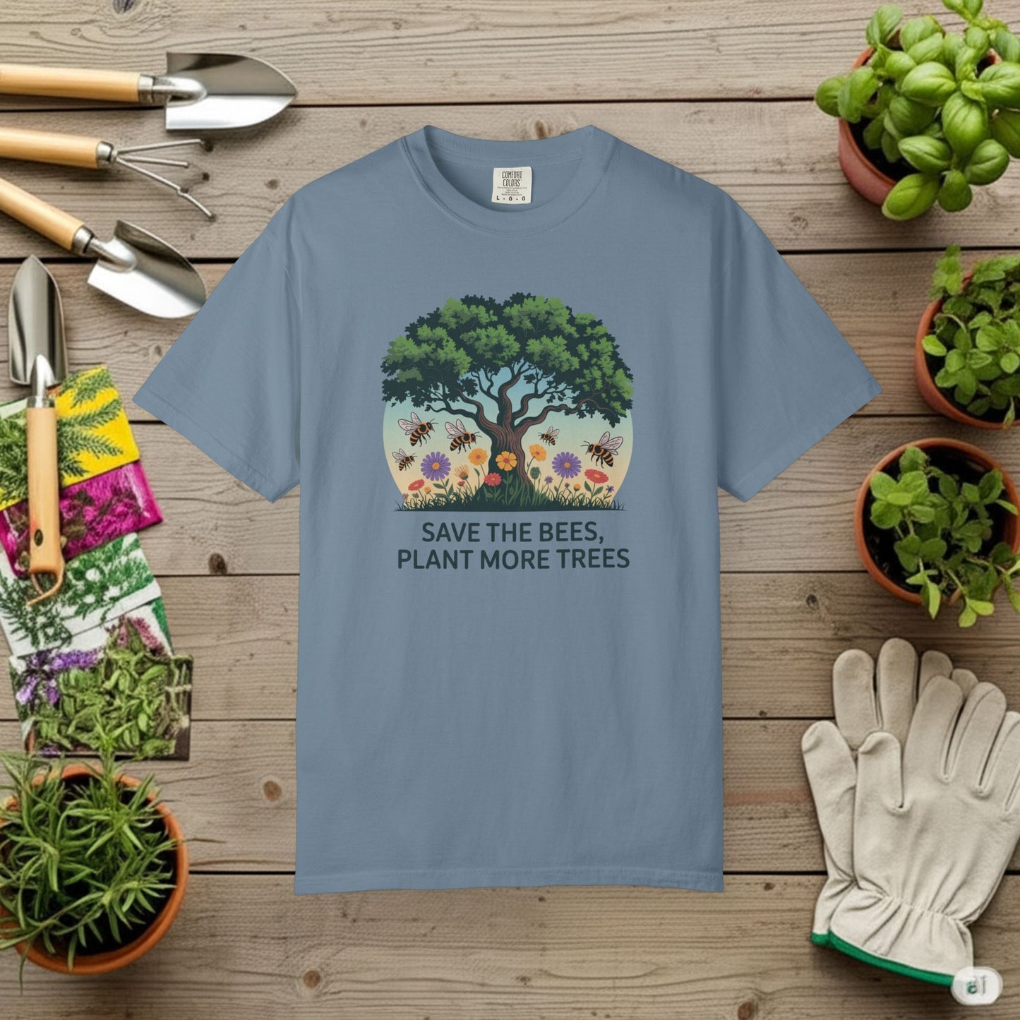 Save the Bees, Plant More Trees T-Shirt