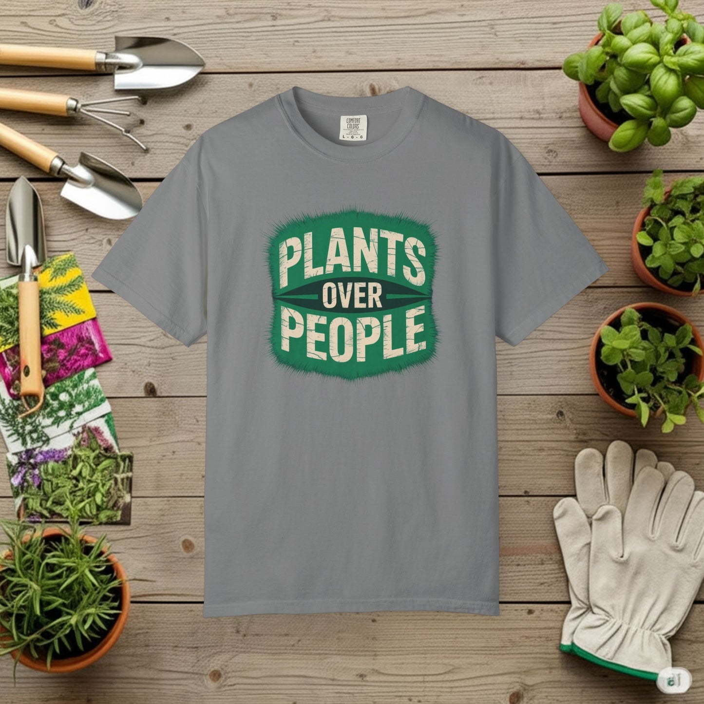 Plants Over People — Gardening Tee