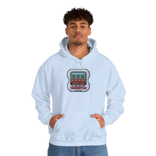 Tomatoes Are The New Tamagotchi Hoodie — Gardening Sweatshirt for Plant Lovers