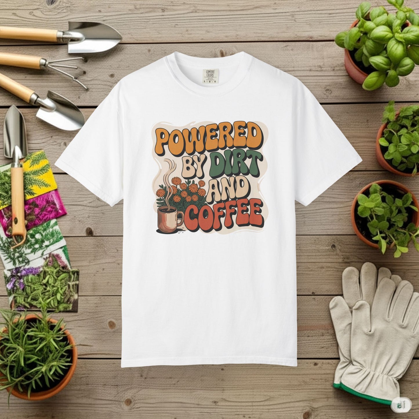 Powered By Dirt and Coffee T-Shirt